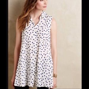 COPY - 11.1 Tylho Anthropologie, red & white Percy tunic